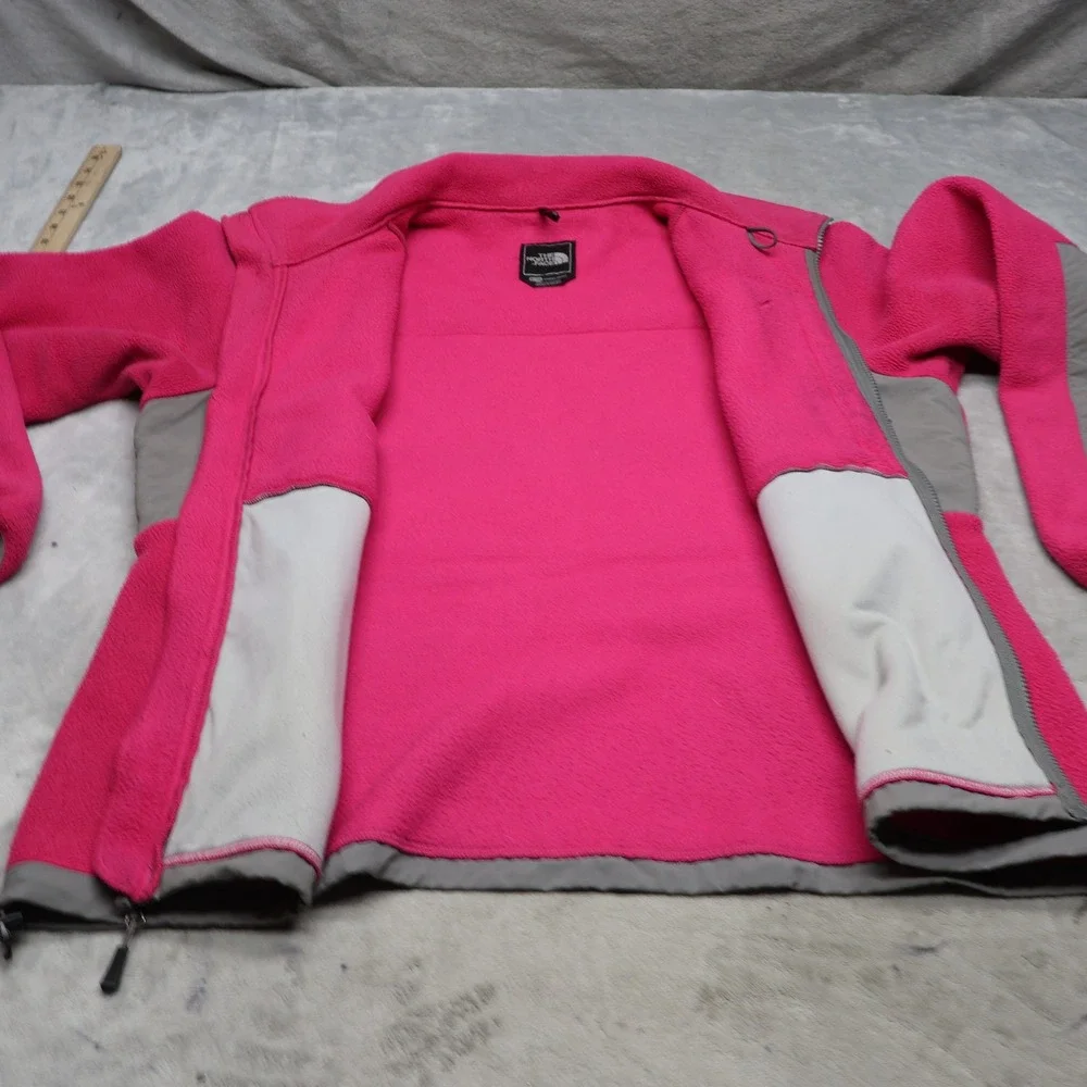 North Face Jacket Womens XL Pink Denali Fleece Polartec Full Zip Outdoor Hking